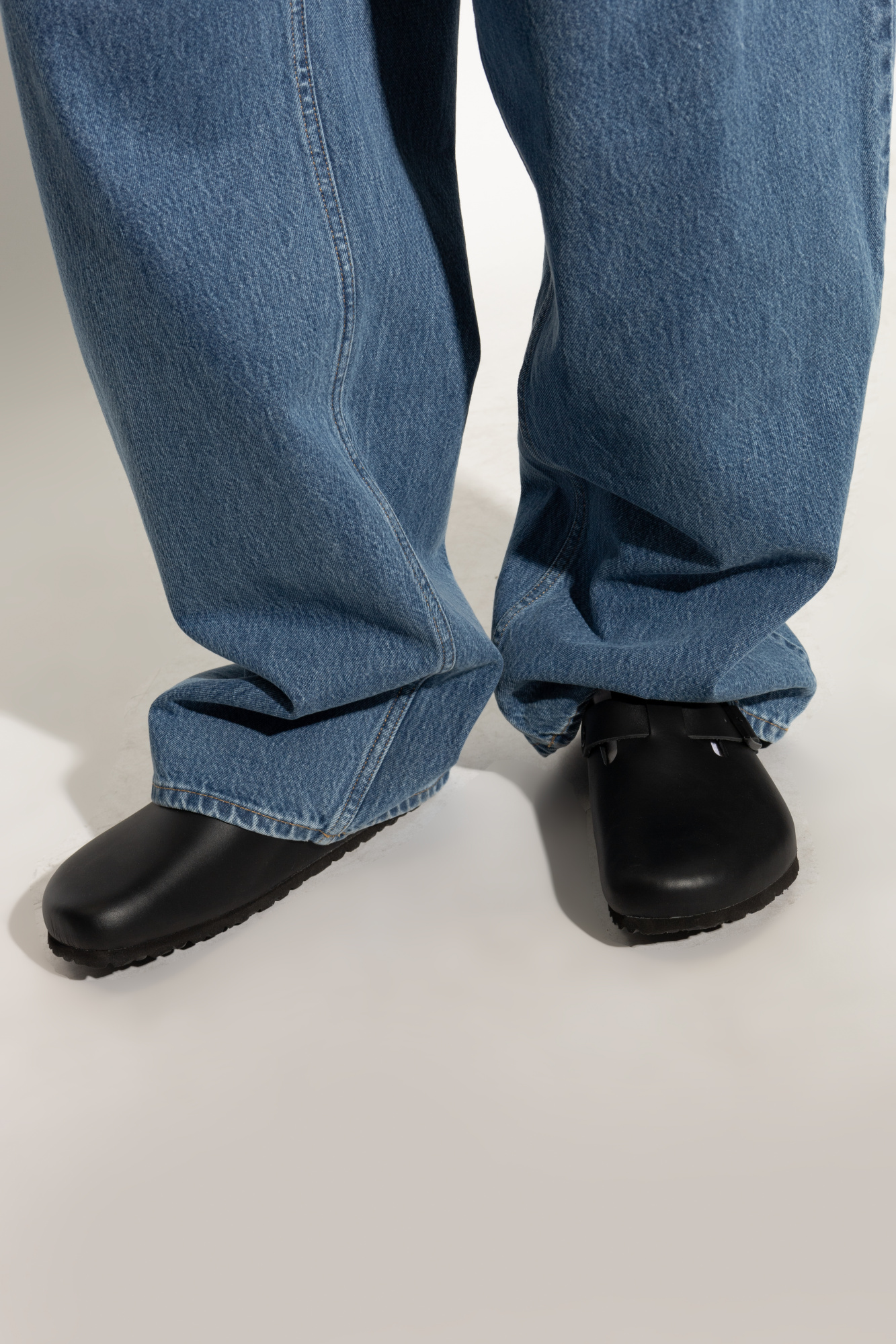 ◆ept◆ BOSTON BLACK EP5SN1BS11102 Birkenstock 'boston Bs' Slides In Black | ModeSens